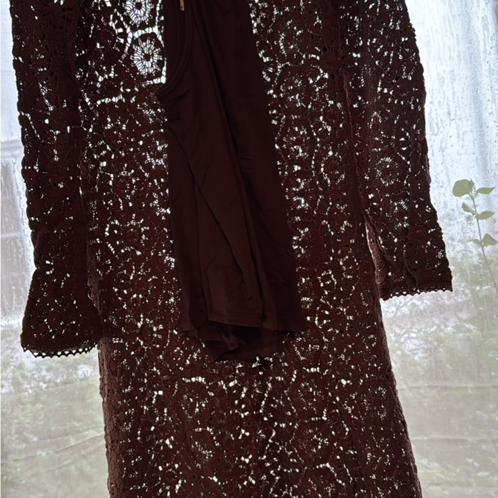Helena crochet lace gown